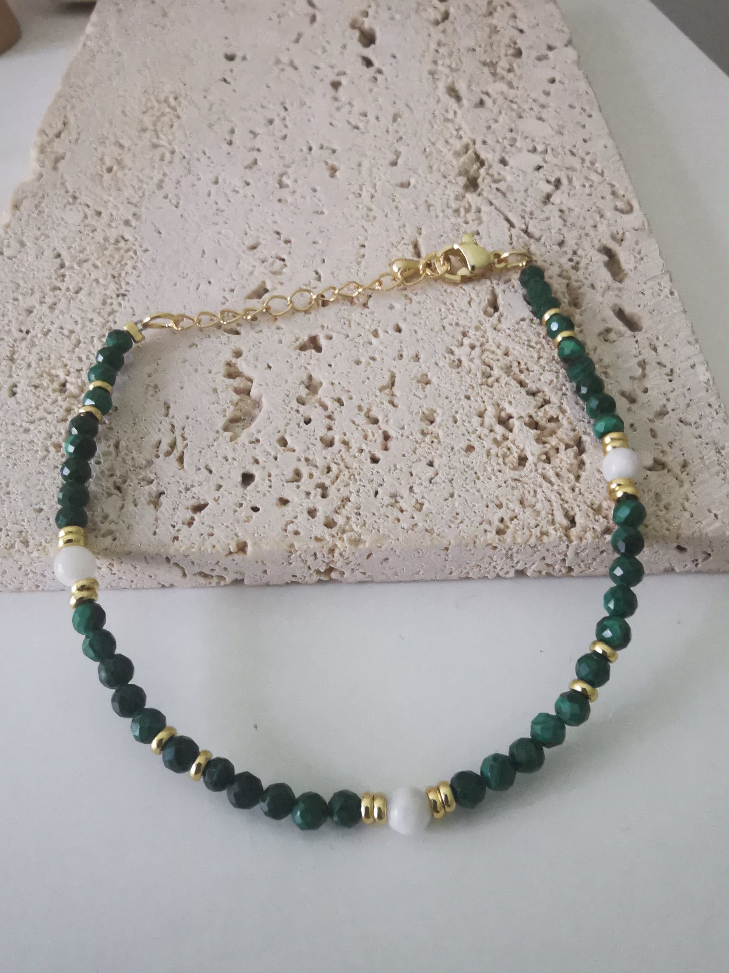 Bracelet Sylla. Malachite